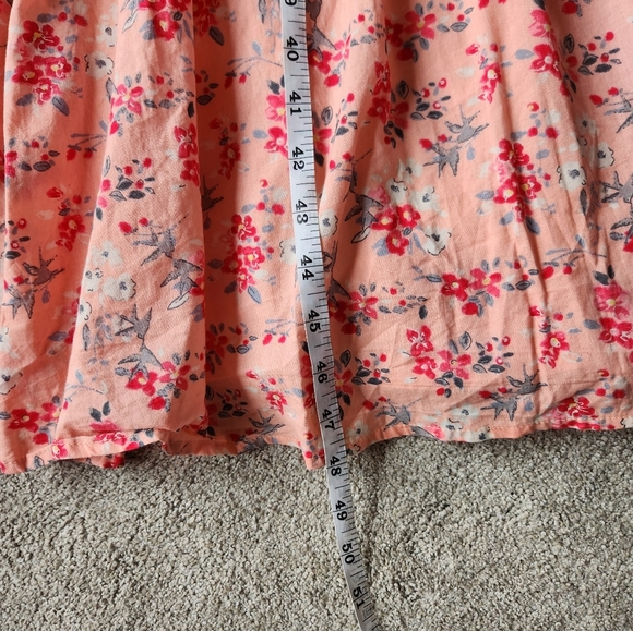 100% Cotton Floral print Cottagecore side button Sleeveless Tank Midi Maxi Dress - Picture 14 of 16